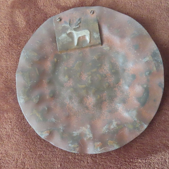 Jan Barboglio Rustic Metal Hammered Plates lot of 5 - Picture 2 of 7